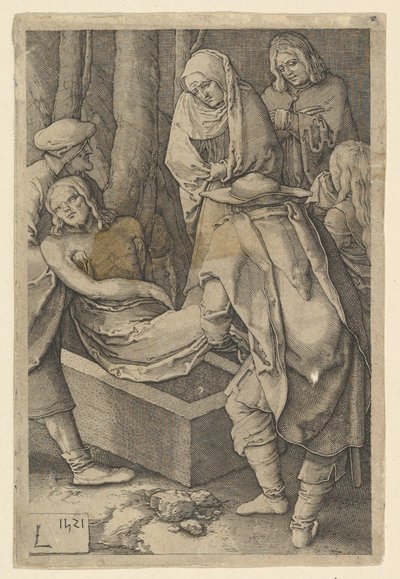 De graflegging (kopie), 1521 door Jan Muller