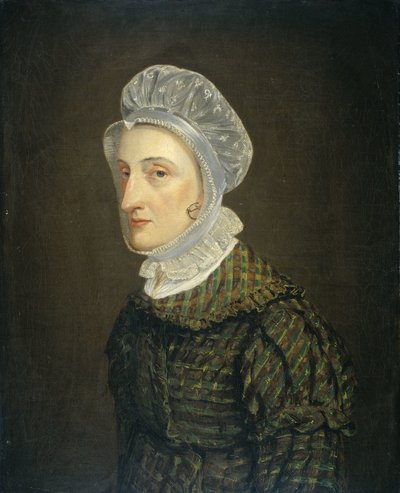 Portret van Maria Petronella Mann, vrouw van Heinrich Gottfried Theodor Crone door Jan Philip Simon