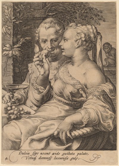 Smaak door Jan Pietersz Saenredam after Hendrik Goltzius