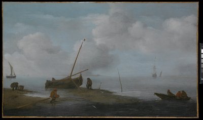 Mosselvissen door Jan Porcellis