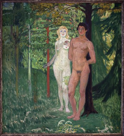 Adam en Eva door Jan Preisler