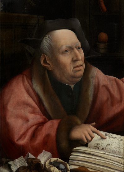 Detail (De Dood en de Vrek, c.1515-21) door Jan Provoost