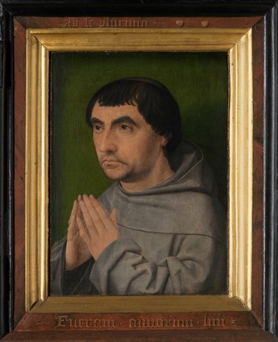 Rechter paneel van het Drieluik van een Franciscaanse Monnik door Jan Provoost