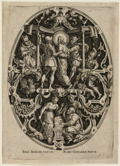 Arrestatie van Christus, uit de Passie van Christus door Jan Sadeler I