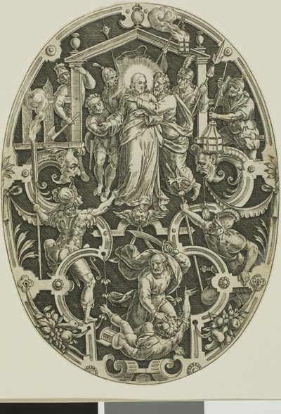 Verraad van Christus, uit de Passie van Christus door Jan Sadeler I