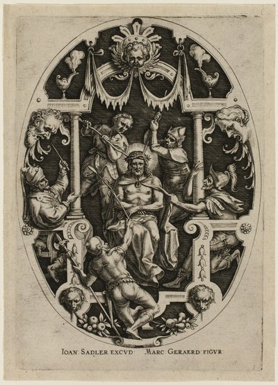 Doornenkroning, uit de Passie van Christus door Jan Sadeler I