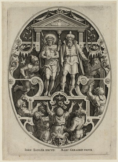 Ecce Homo, uit de Passie van Christus door Jan Sadeler I