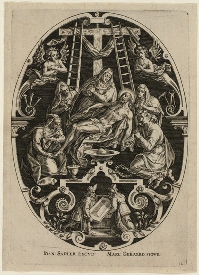 Klaaglied, uit de Passie van Christus door Jan Sadeler I