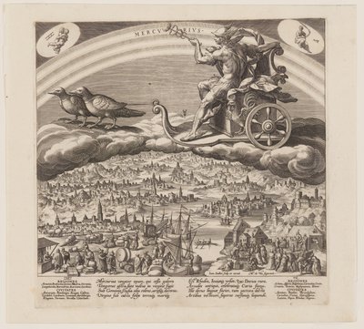 Mercurius, van De zeven planeten door Jan Sadeler I