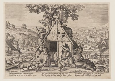 De valse herder door Jan Sadeler I
