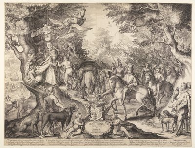 Allegorie op de bloeiende staat van de Verenigde Provincies door Jan Saenredam