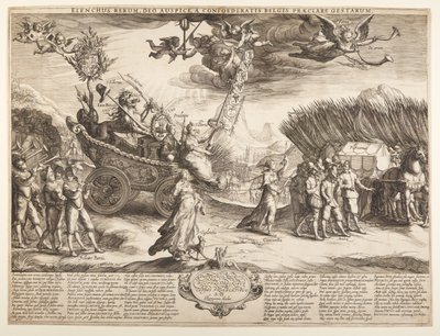 Allegorie op de triomf van Nederland over Spanje door Jan Saenredam