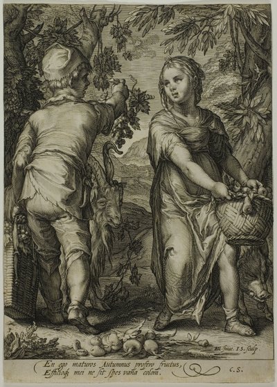 Herfst, uit De Vier Seizoenen door Jan Saenredam