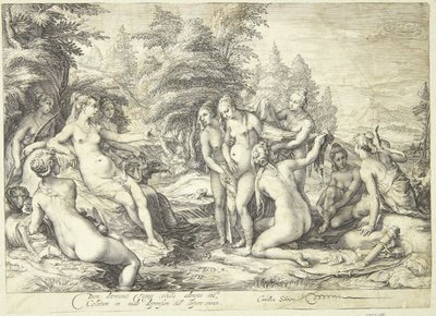 Diana en Callisto door Jan Saenredam