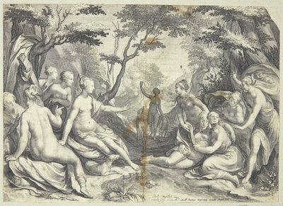 Diana en Callisto door Jan Saenredam