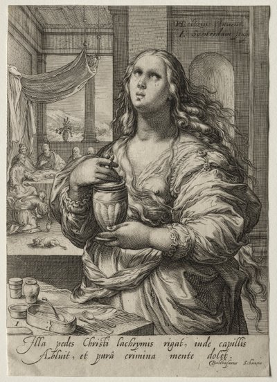 Heldinnen van het Nieuwe Testament: Maria Magdalena door Jan Saenredam