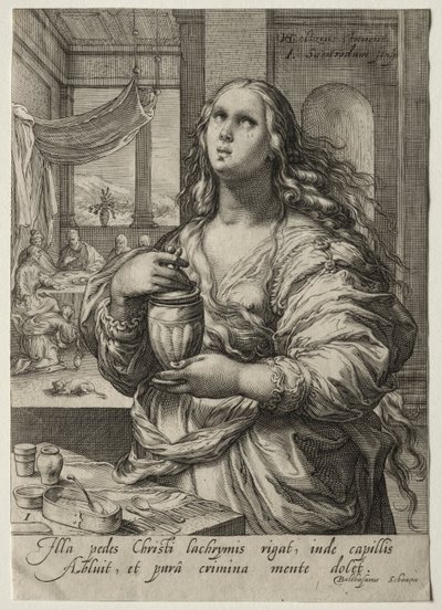 Heldinnen van het Nieuwe Testament: Maria Magdalena door Jan Saenredam