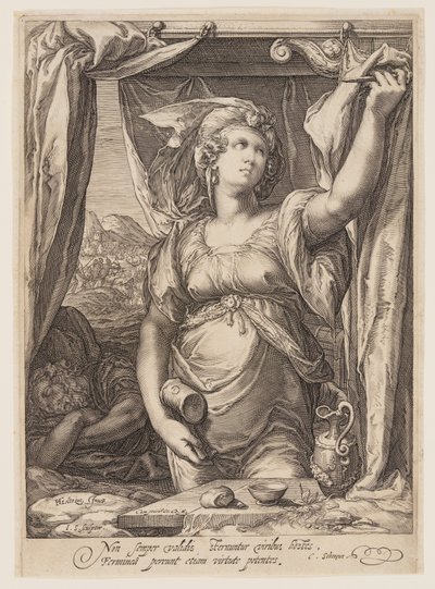 Jaël en Sisera door Jan Saenredam