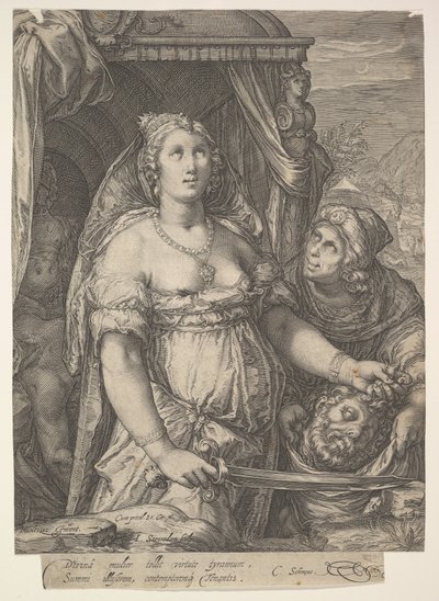 Judith en het hoofd van Holofernes door Jan Saenredam