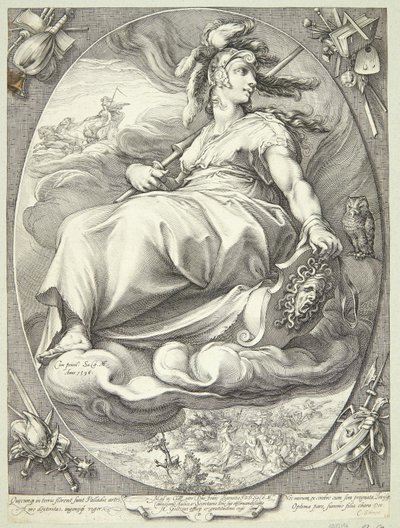 Minerva door Jan Saenredam