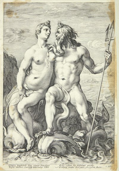 Neptunus en Amfitrite door Jan Saenredam