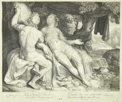 Parijs en Oenone door Jan Saenredam