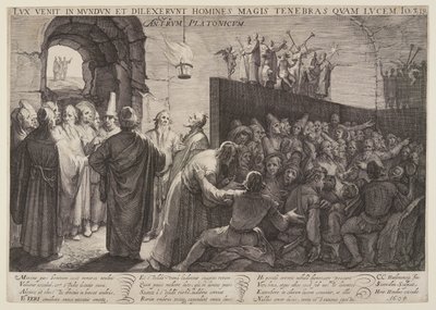 De grot van Plato door Jan Saenredam