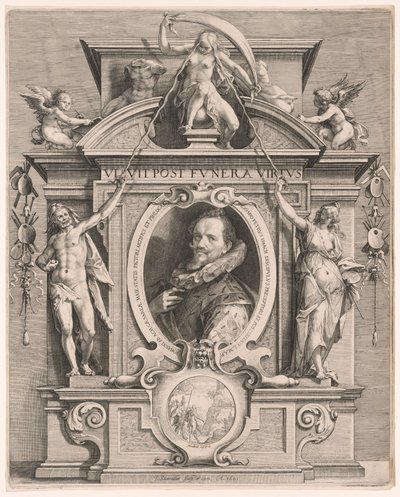 Portret van Hans van Aken door Jan Saenredam