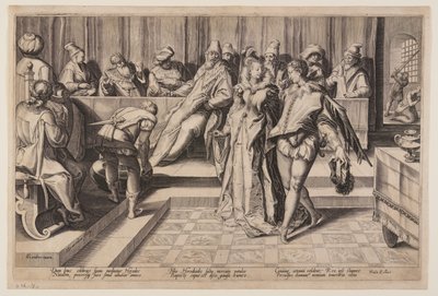 Salome danst voor Herodes door Jan Saenredam