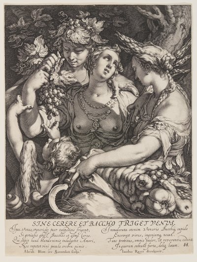 Sine Cerere en Baccho Friget Venus door Jan Saenredam