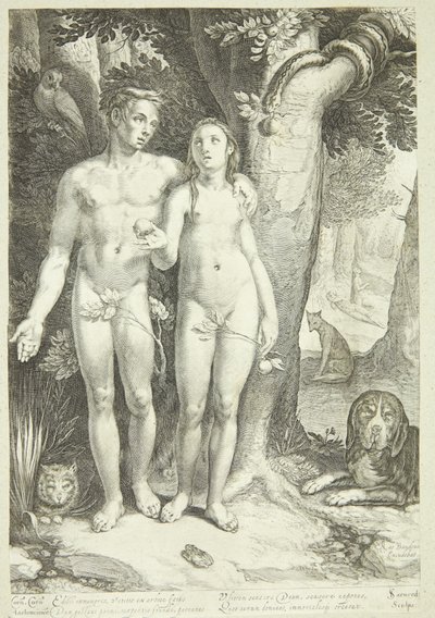 De Zondeval door Jan Saenredam