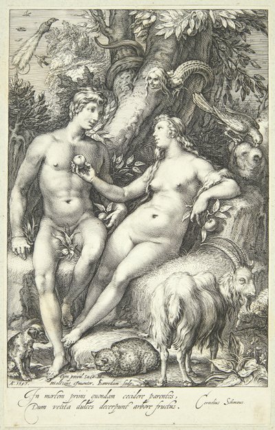 De Zondeval door Jan Saenredam