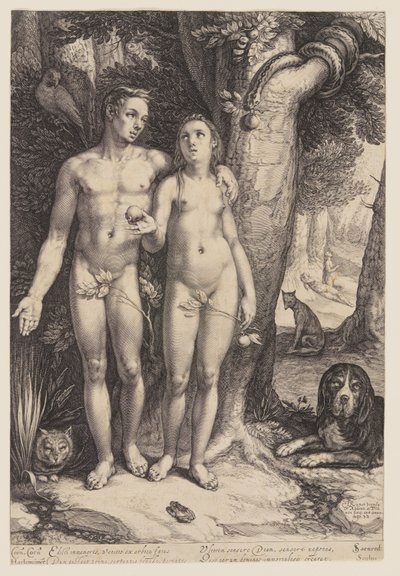De verleiding van de mens door Jan Saenredam