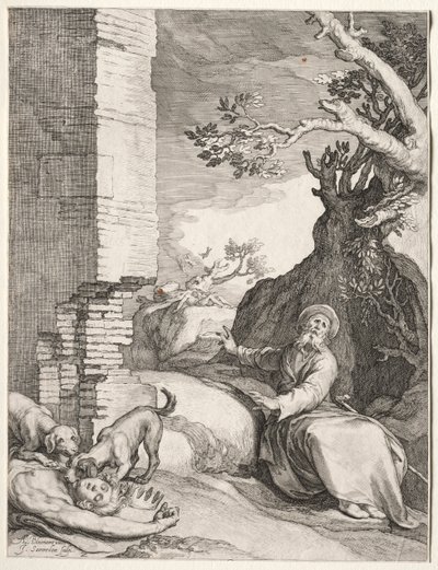 De voorspelling van Ahijah, 1604 door Jan Saenredam