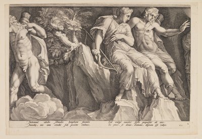 De straf van Niobe (Plaat 3) door Jan Saenredam