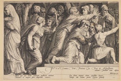 De straf van Niobe (Plaat 4) door Jan Saenredam
