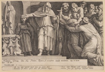 De straf van Niobe (Plaat 5) door Jan Saenredam