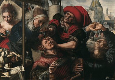 Chirurgie, 1550-1555 door Jan Sanders Hemessen van