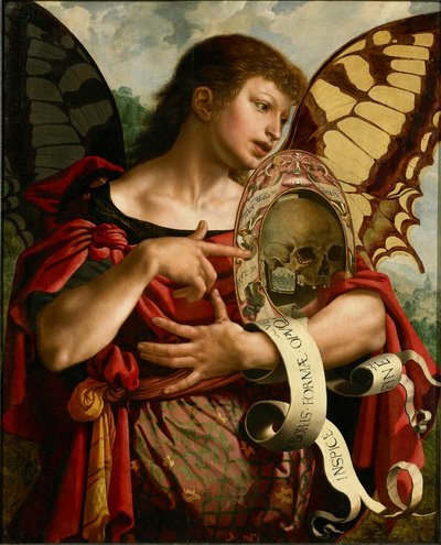 Vanitas ijdelheid, ca 1535-1540 door Jan Sanders Hemessen van