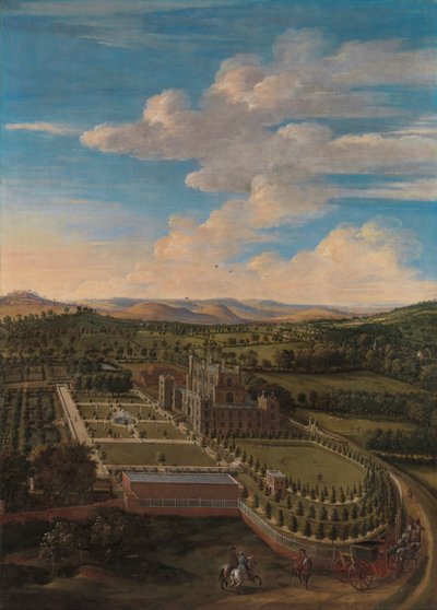 Wollaton Hall en Park, Nottinghamshire door Jan Siberechts