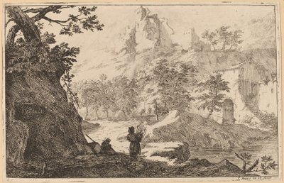 Ruïnes op een heuveltop door Jan Smees