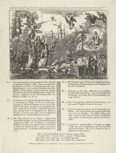 Allegorie op de aanstelling van Willem IV tot stadhouder van de Republiek, 1747 door Jan Smit (II)