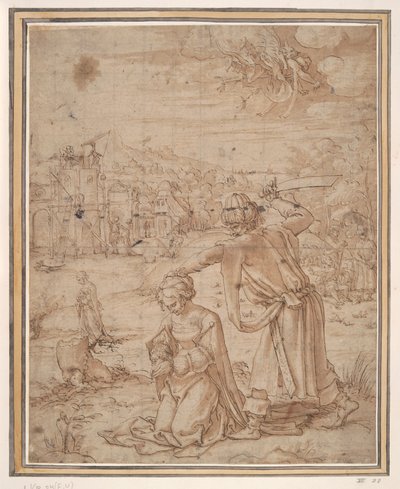 Onthoofding van St. Barbara door Jan Swart Van Groningen