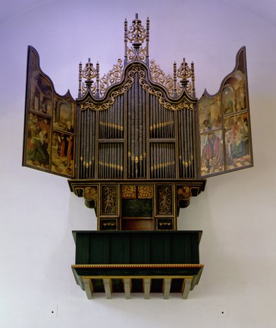 Geschilderd orgel, 1526 door Jan Swart Van Groningen