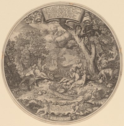 De Gouden Eeuw door Jan Theodor de Bry after Abraham Bloemaert after Nicolaes