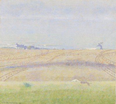Mistige zee door Jan Theodore Toorop