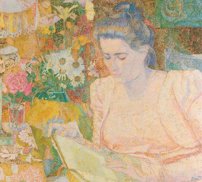 Portret van mevrouw Marie Jeannette de Lange, c.1900 door Jan Toorop