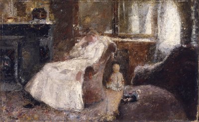 Vrouw in het wit door Jan Toorop