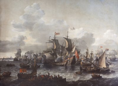 De Slag op de Zuiderzee, 1573 door Jan Theunisz. Blanckerhoff