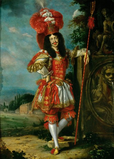 Keizer Leopold I 1640-1705 in een theatraal kostuum, 1667 door Jan Thomas